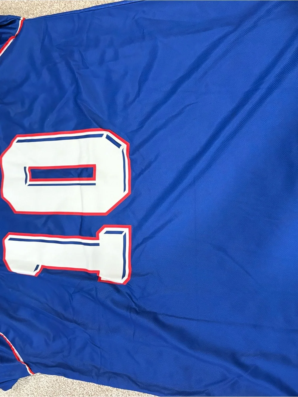 adidas Blue France Soccer Jersey  - #10 Zidane World Cup retro jersey slim fit